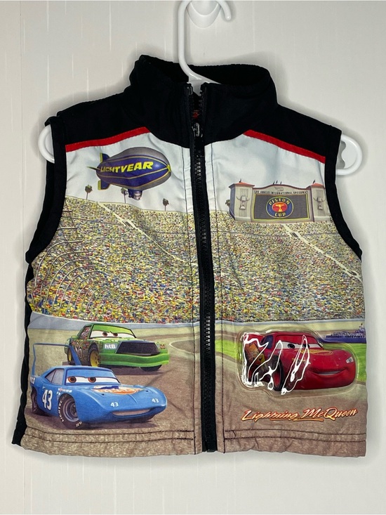 Disney / Pixar Other - Vintage Disney Pixar Cars Piston Cup Puffer Vest Size 12 Months